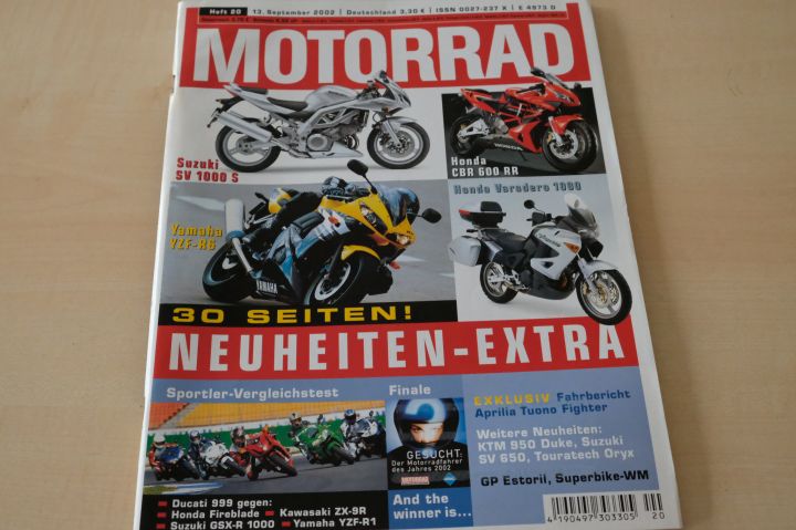 Deckblatt Motorrad (20/2002)