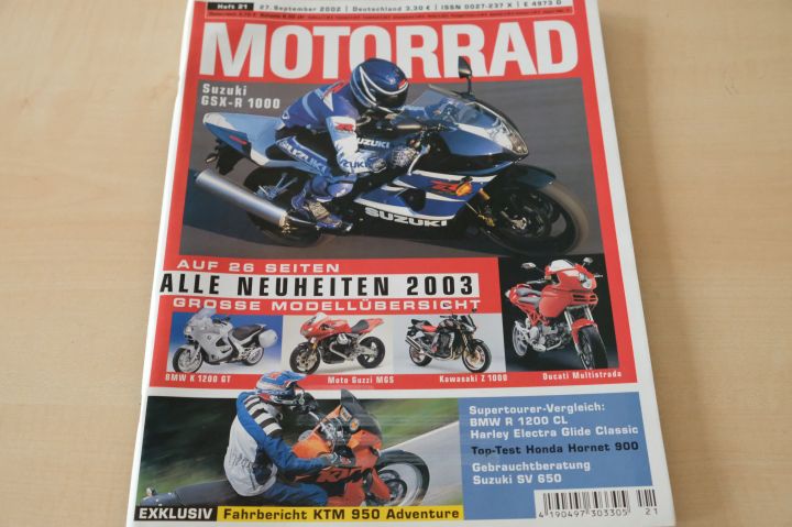 Deckblatt Motorrad (21/2002)