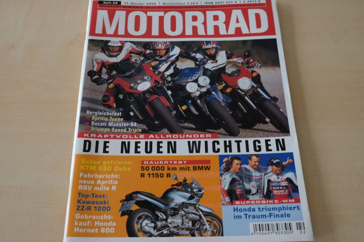 Deckblatt Motorrad (22/2002)