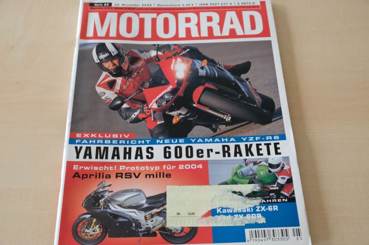 Deckblatt Motorrad (25/2002)