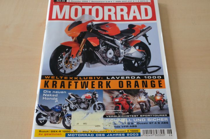 Deckblatt Motorrad (26/2002)