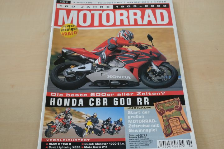 Deckblatt Motorrad (02/2003)