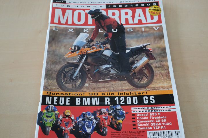 Deckblatt Motorrad (07/2003)