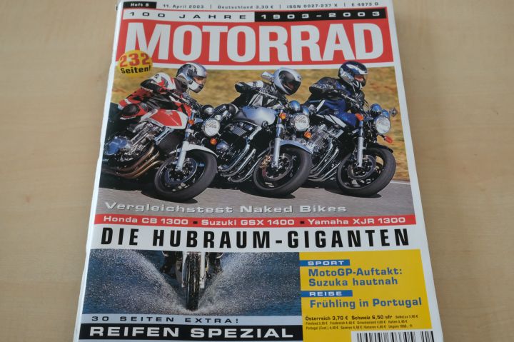 Deckblatt Motorrad (09/2003)