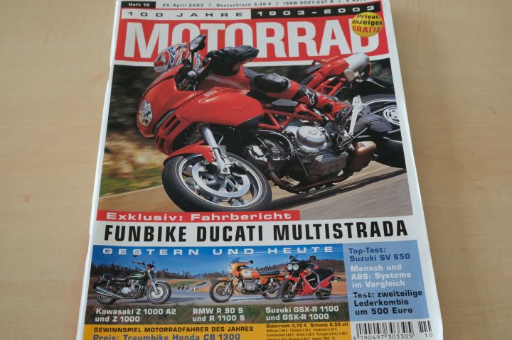 Deckblatt Motorrad (10/2003)