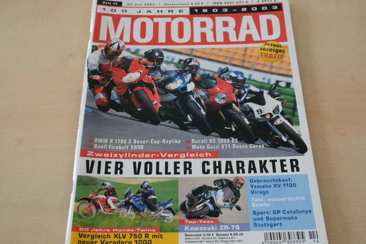 Deckblatt Motorrad (14/2003)