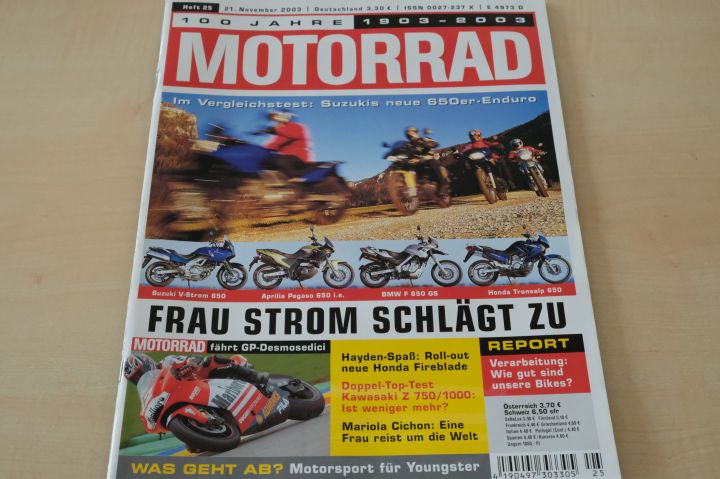 Deckblatt Motorrad (25/2003)