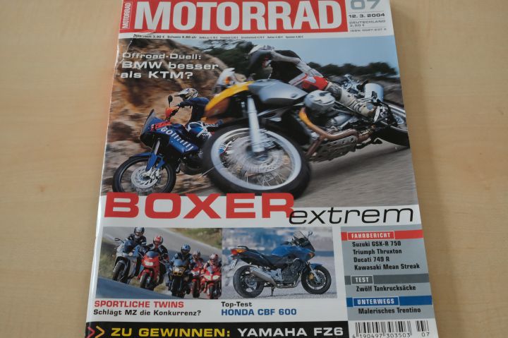 Deckblatt Motorrad (07/2004)