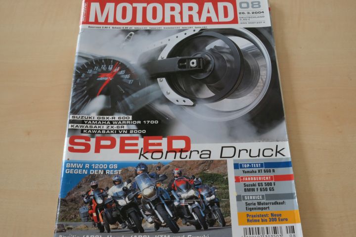 Deckblatt Motorrad (08/2004)