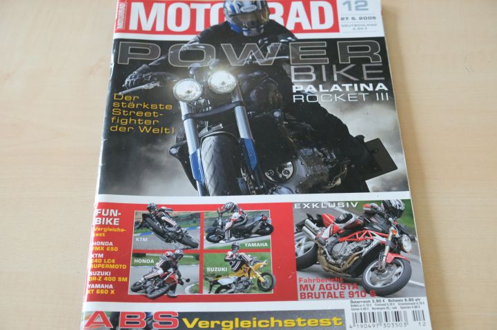 Deckblatt Motorrad (12/2005)