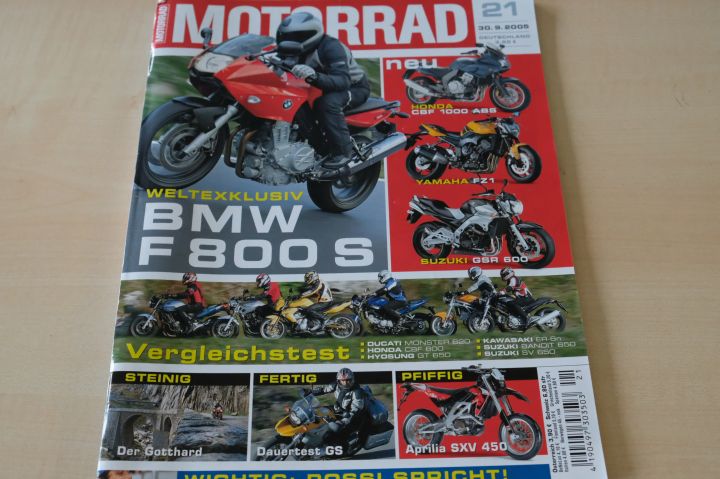 Deckblatt Motorrad (21/2005)