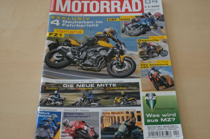 Deckblatt Motorrad (04/2006)
