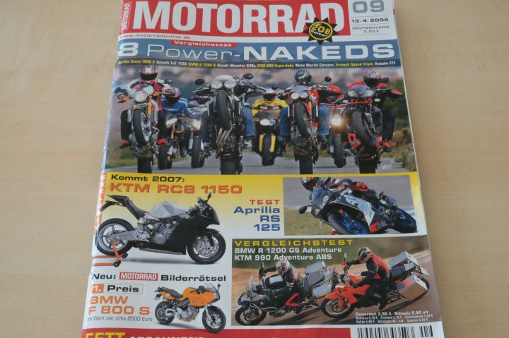 Deckblatt Motorrad (09/2006)
