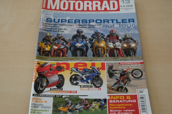 Deckblatt Motorrad (13/2006)