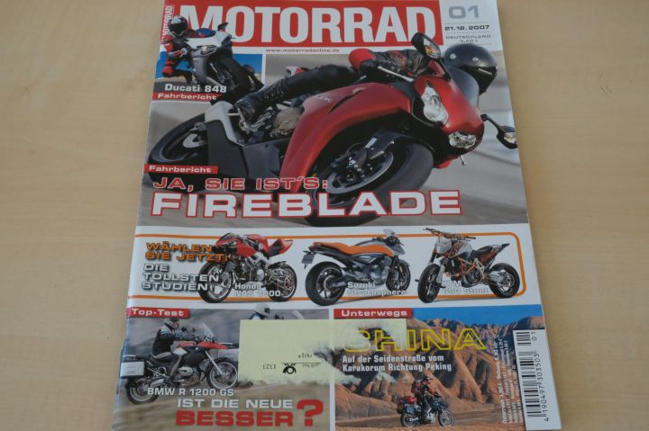 Deckblatt Motorrad (01/2007)