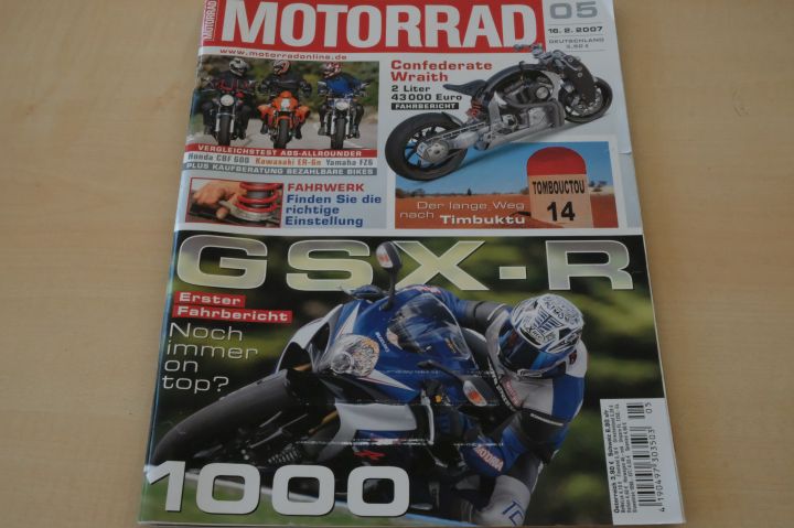 Deckblatt Motorrad (05/2007)