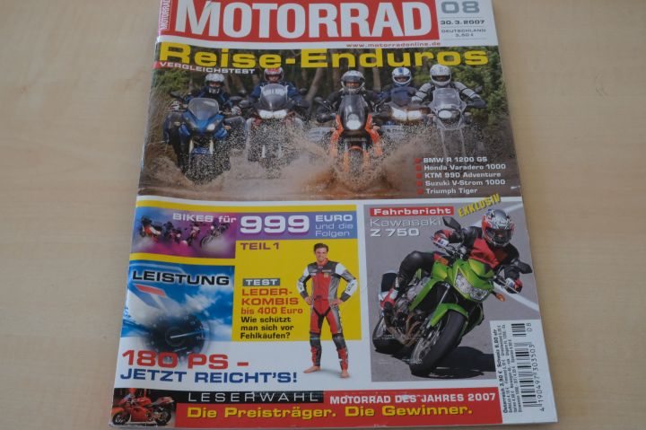 Deckblatt Motorrad (08/2007)