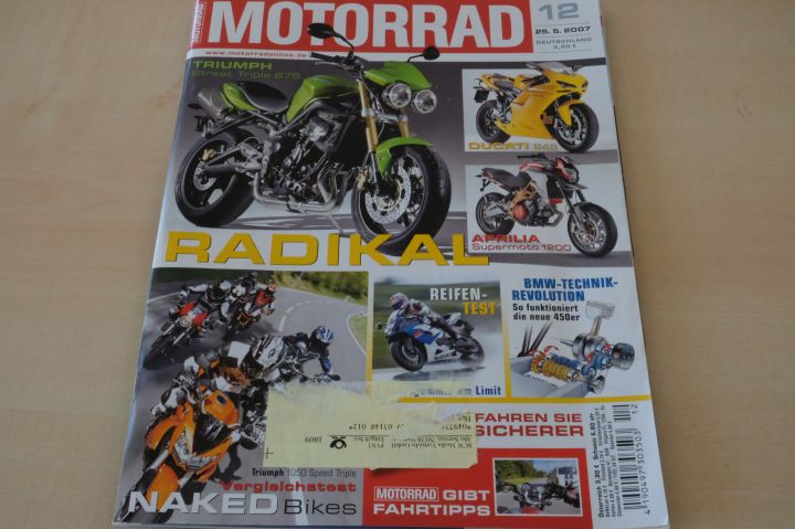 Deckblatt Motorrad (12/2007)