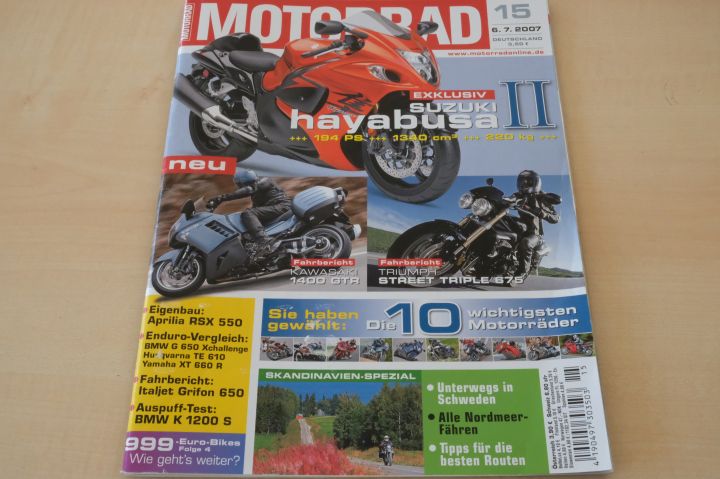 Deckblatt Motorrad (15/2007)