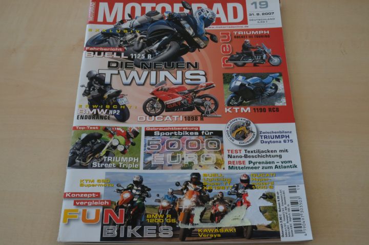 Deckblatt Motorrad (19/2007)