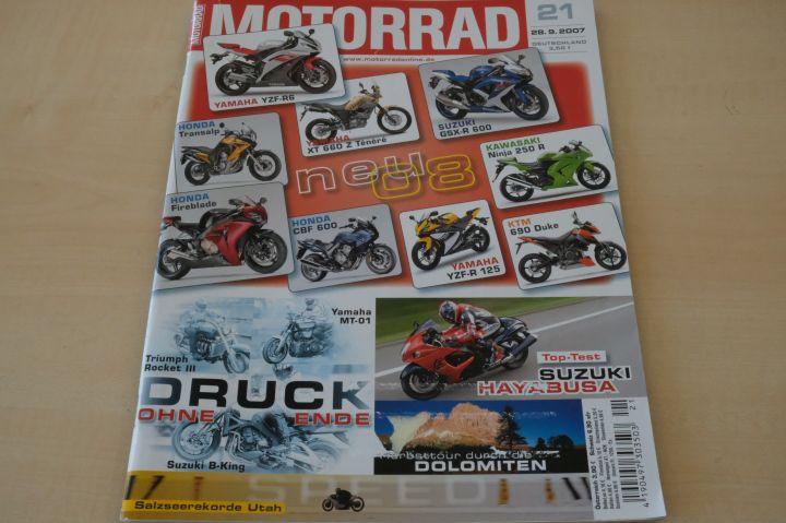 Deckblatt Motorrad (21/2007)