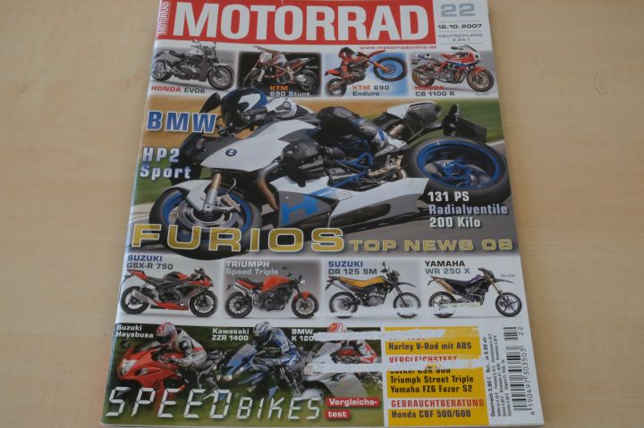 Deckblatt Motorrad (22/2007)