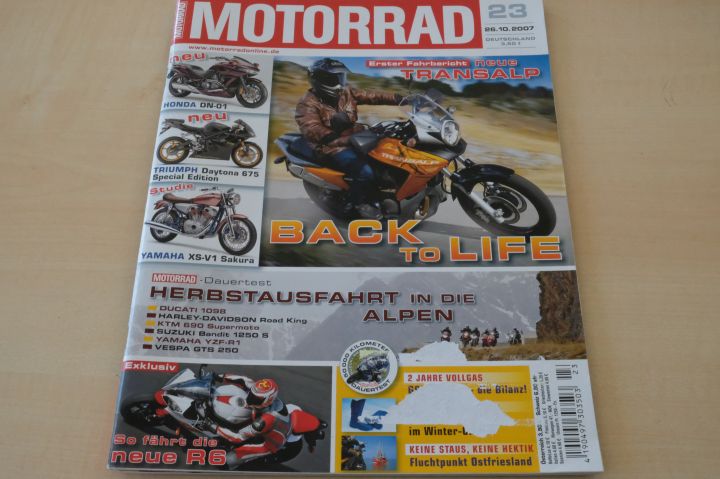 Deckblatt Motorrad (23/2007)