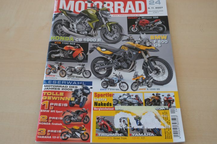 Deckblatt Motorrad (24/2007)