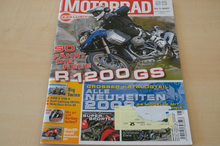 Deckblatt Motorrad (25/2007)