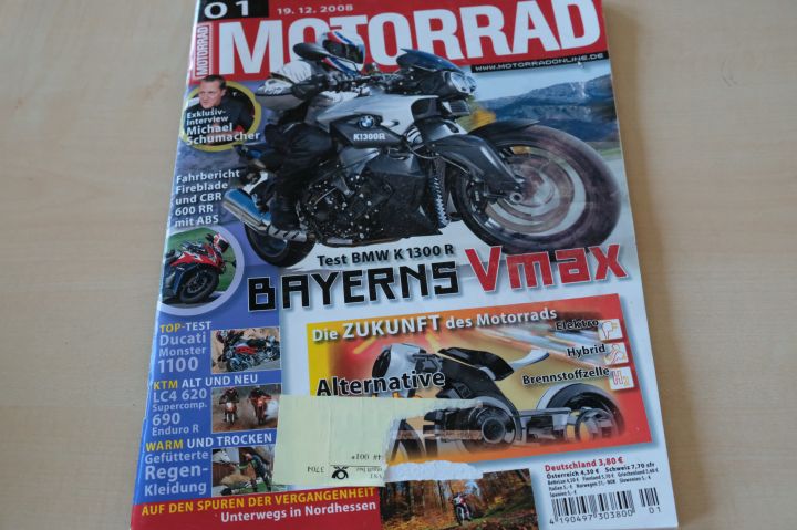 Deckblatt Motorrad (01/2008)