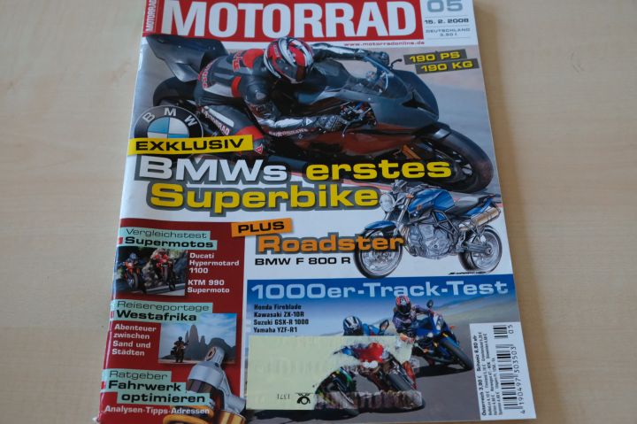 Deckblatt Motorrad (05/2008)
