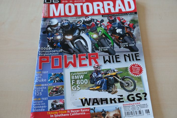 Deckblatt Motorrad (06/2008)