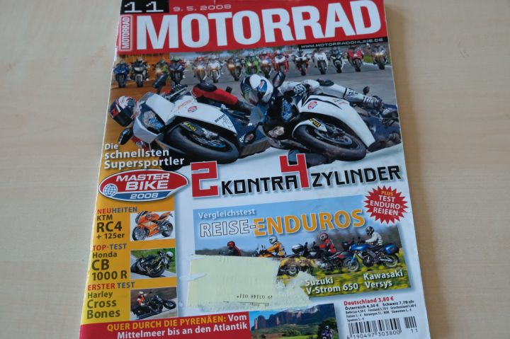Deckblatt Motorrad (11/2008)