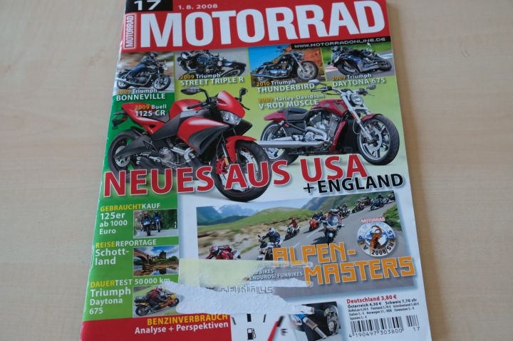 Deckblatt Motorrad (17/2008)