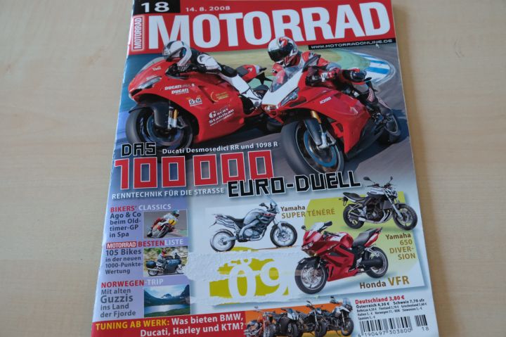 Deckblatt Motorrad (18/2008)