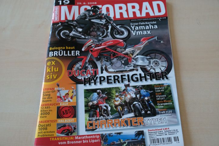 Deckblatt Motorrad (19/2008)