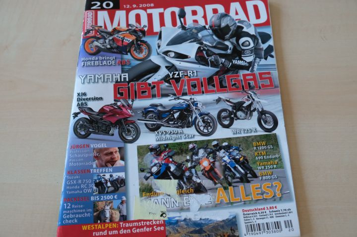 Deckblatt Motorrad (20/2008)