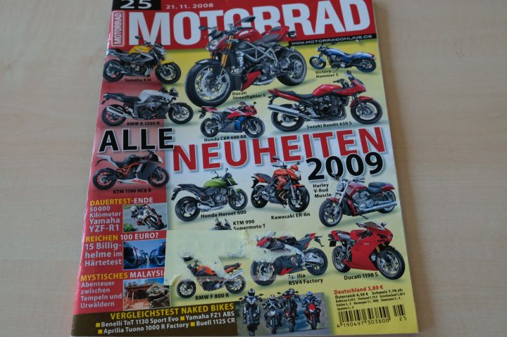 Deckblatt Motorrad (25/2008)