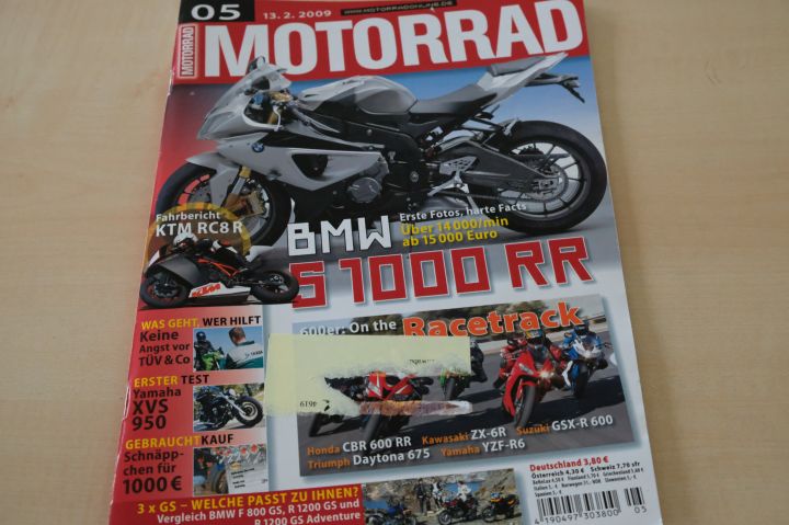 Deckblatt Motorrad (05/2009)