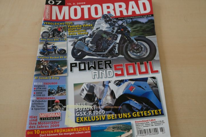 Deckblatt Motorrad (07/2009)