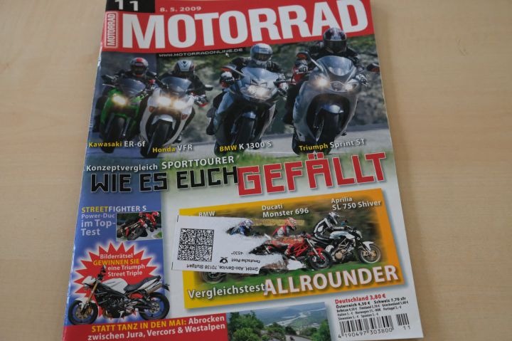 Deckblatt Motorrad (11/2009)