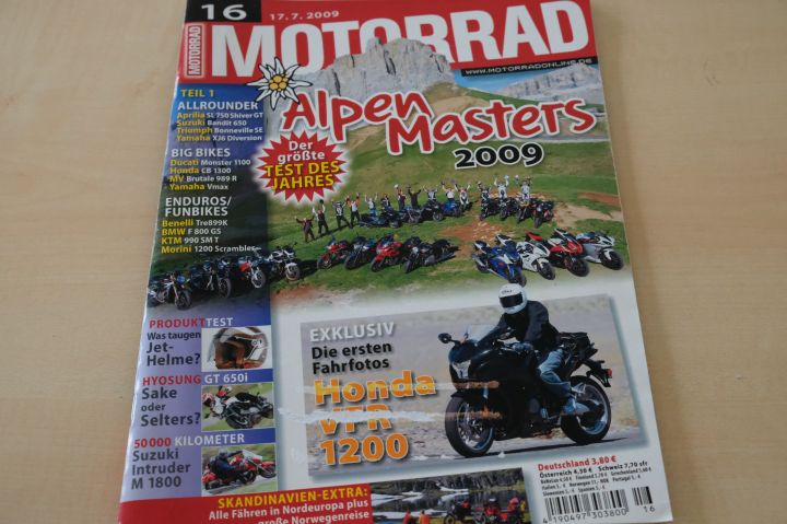 Deckblatt Motorrad (16/2009)