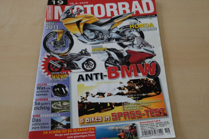 Deckblatt Motorrad (19/2009)