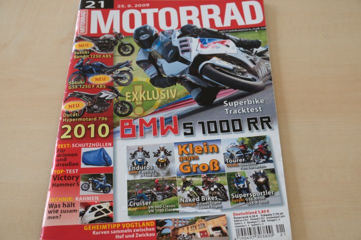 Deckblatt Motorrad (21/2009)