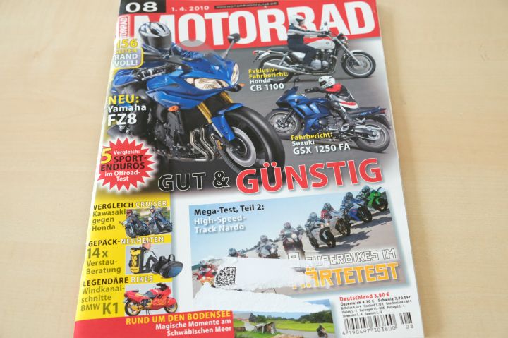 Deckblatt Motorrad (08/2010)