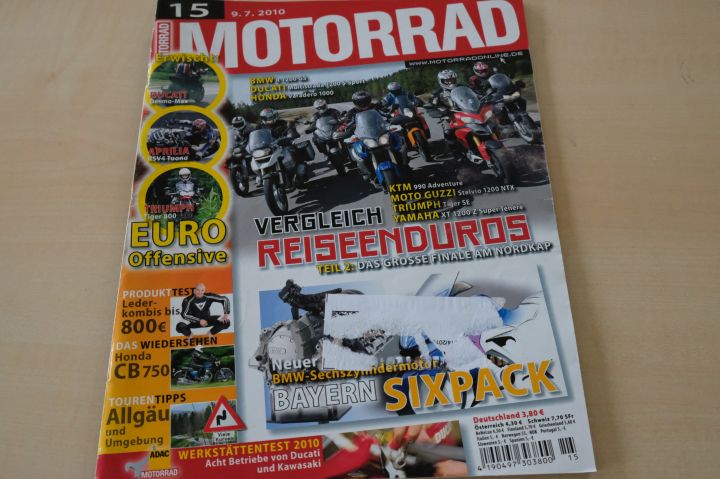 Deckblatt Motorrad (15/2010)