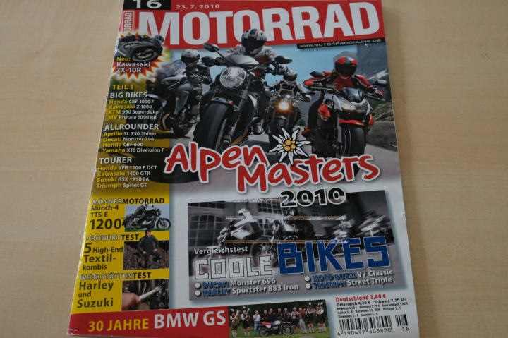 Deckblatt Motorrad (16/2010)