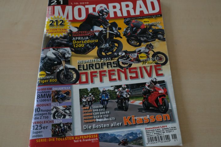 Deckblatt Motorrad (21/2010)