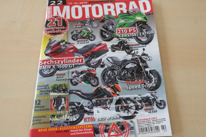 Deckblatt Motorrad (22/2010)