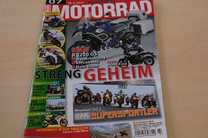 Deckblatt Motorrad (07/2011)